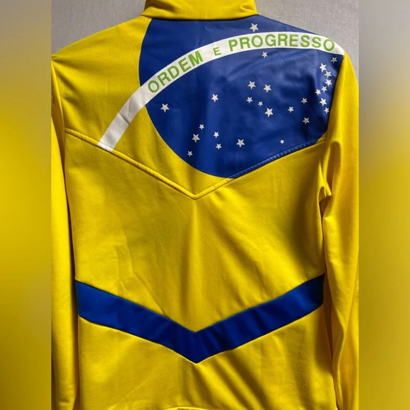 Adidas Brazil Track full zip jacket Sz  38/ M - Picture 6 of 12